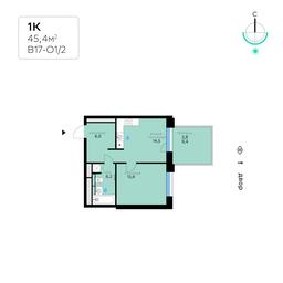 Apartment Sale, 45.4平方米 at SberCity, zhiloy kompleks Sbersiti, Rublyovo-Arkhangelskoye Microdistrict, Moscow, Russia #3 Apartment Sale, 45.4平方米 at SberCity, zhiloy kompleks Sbersiti, Rublyovo-Arkhangelskoye Microdistrict, Moscow, Russia #3