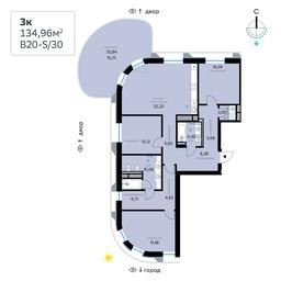 Apartment Sale, 134.96 sq. m. at SberCity, zhiloy kompleks Sbersiti, Rublyovo-Arkhangelskoye Microdistrict, Moscow, Russia #4