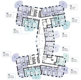 Apartment Sale, 134.96 sq. m. at SberCity, zhiloy kompleks Sbersiti, Rublyovo-Arkhangelskoye Microdistrict, Moscow, Russia #3 Apartment Sale, 134.96 sq. m. at SberCity, zhiloy kompleks Sbersiti, Rublyovo-Arkhangelskoye Microdistrict, Moscow, Russia #3