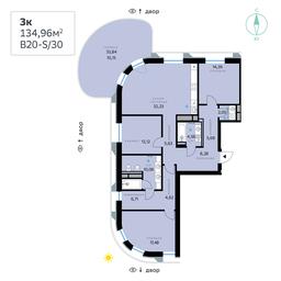 Apartment Sale, 134.96 sq. m. at SberCity, zhiloy kompleks Sbersiti, Rublyovo-Arkhangelskoye Microdistrict, Moscow, Russia #2 Apartment Sale, 134.96 sq. m. at SberCity, zhiloy kompleks Sbersiti, Rublyovo-Arkhangelskoye Microdistrict, Moscow, Russia #2