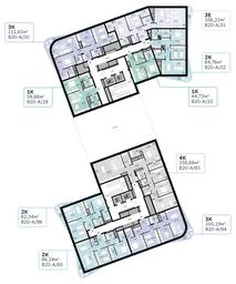 2-BD Apartment Sale, 82.34 sq. m. at SberCity, zhiloy kompleks Sbersiti, Rublyovo-Arkhangelskoye Microdistrict, Moscow, Russia #3