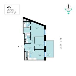 Apartment Sale, 76.9 sq. m. at SberCity, zhiloy kompleks Sbersiti, Rublyovo-Arkhangelskoye Microdistrict, Moscow, Russia #3 Apartment Sale, 76.9 sq. m. at SberCity, zhiloy kompleks Sbersiti, Rublyovo-Arkhangelskoye Microdistrict, Moscow, Russia #3