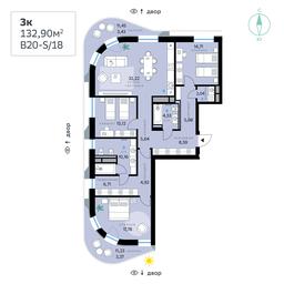 3-BD Apartment Sale, 132.9 sq. m. at SberCity, zhiloy kompleks Sbersiti, Rublyovo-Arkhangelskoye Microdistrict, Moscow, Russia #4