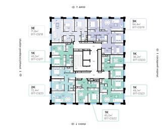 2-BD Apartment Sale, 71.8平方米 at SberCity, zhiloy kompleks Sbersiti, Rublyovo-Arkhangelskoye Microdistrict, Moscow, Russia #4