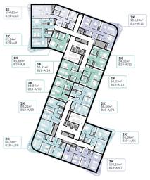 1-BD Apartment Sale, 56.31 sq. m. at SberCity, zhiloy kompleks Sbersiti, Rublyovo-Arkhangelskoye Microdistrict, Moscow, Russia #3 1-BD Apartment Sale, 56.31 sq. m. at SberCity, zhiloy kompleks Sbersiti, Rublyovo-Arkhangelskoye Microdistrict, Moscow, Russia #3