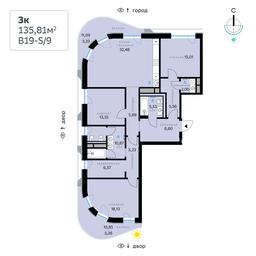3-BD Apartment Sale, 135.81平方米 at SberCity, zhiloy kompleks Sbersiti, Rublyovo-Arkhangelskoye Microdistrict, Moscow, Russia #2 3-BD Apartment Sale, 135.81平方米 at SberCity, zhiloy kompleks Sbersiti, Rublyovo-Arkhangelskoye Microdistrict, Moscow, Russia #2