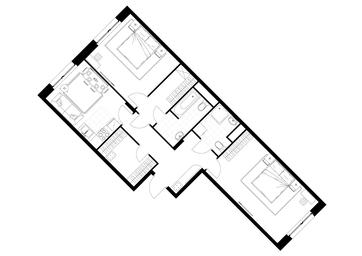 2-BD Apartment Sale, 80.8平方米 at Rezidentsii Skolkovo, Kashtanovaya ulitsa, 1, rabochiy posyolok Zarechye, Odintsovskiy City District, Moscow Region, Russia #4