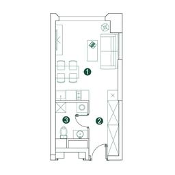 Apartment Sale, 26.4平方米 at Very, Botanicheskaya Street, 29, Moscow, Russia #3 Apartment Sale, 26.4平方米 at Very, Botanicheskaya Street, 29, Moscow, Russia #3