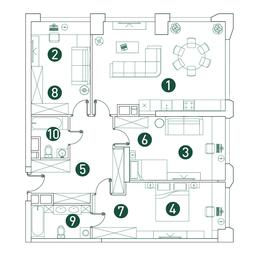 3-BD Apartment Sale, 114.1 sq. m. at Very, Botanicheskaya Street, 29, Moscow, Russia #4