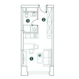 Apartment Sale, 25.7 sq. m. at Very, Botanicheskaya Street, 29, Moscow, Russia #4