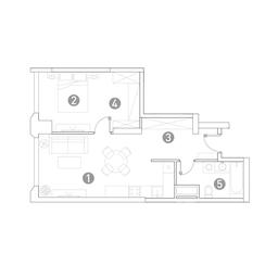 1-BD Apartment Sale, 51.2 sq. m. at Very, Botanicheskaya Street, 29, Moscow, Russia #2