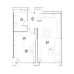 1-BD Apartment Sale, 49.5平方米 at Very, Botanicheskaya Street, 29, Moscow, Russia #2 1-BD Apartment Sale, 49.5平方米 at Very, Botanicheskaya Street, 29, Moscow, Russia #2