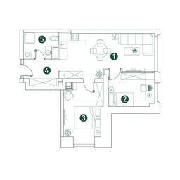 2-BD Apartment Sale, 59.9平方米 at Very, Botanicheskaya Street, 29, Moscow, Russia #2 2-BD Apartment Sale, 59.9平方米 at Very, Botanicheskaya Street, 29, Moscow, Russia #2