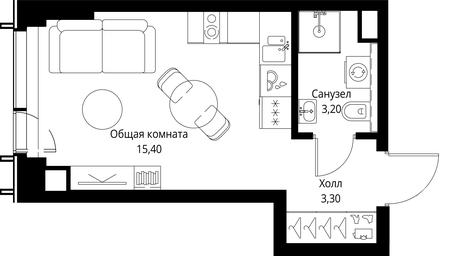 Apartment Sale, 21.9 sq. m. at VEER, Vereyskaya Street, Moscow, Russia #3 Apartment Sale, 21.9 sq. m. at VEER, Vereyskaya Street, Moscow, Russia #3