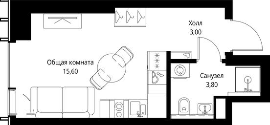 Apartment Sale, 22.4 sq. m. at VEER, Vereyskaya Street, Moscow, Russia #2 Apartment Sale, 22.4 sq. m. at VEER, Vereyskaya Street, Moscow, Russia #2
