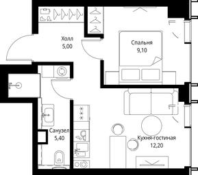 Продажа 1-комн. квартиры, 31,7 м² в ЖК «VEER», Верейская улица, Москва, Россия #3 Продажа 1-комн. квартиры, 31,7 м² в ЖК «VEER», Верейская улица, Москва, Россия #3