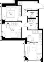 2-BD Apartment Sale, 52.2平方米 at VEER, Vereyskaya Street, Moscow, Russia #2 2-BD Apartment Sale, 52.2平方米 at VEER, Vereyskaya Street, Moscow, Russia #2