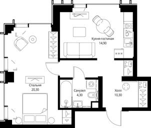 1-BD Apartment Sale, 49.8 sq. m. at VEER, Vereyskaya Street, Moscow, Russia #2 1-BD Apartment Sale, 49.8 sq. m. at VEER, Vereyskaya Street, Moscow, Russia #2