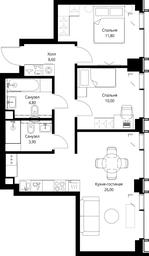 2-BD Apartment Sale, 65.1 sq. m. at VEER, Vereyskaya Street, Moscow, Russia #4