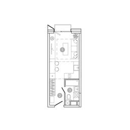 Apartment Sale, 23.6平方米 at UNO.Sokolinaya Gora, 8th Sokolinoy Gory Street, 26, Moscow, Russia #2