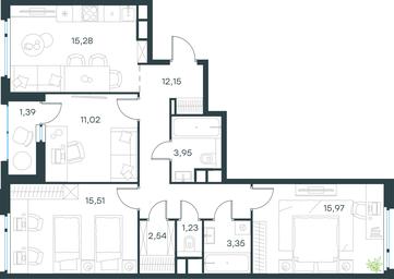 2-BD Apartment Sale, 82.4 sq. m. at Gorod V lesu, Gorod V Lesu Residential Complex, Village of Otradnoye, Krasnogorsk Urban District, Moscow Region, Russia #2 2-BD Apartment Sale, 82.4 sq. m. at Gorod V lesu, Gorod V Lesu Residential Complex, Village of Otradnoye, Krasnogorsk Urban District, Moscow Region, Russia #2