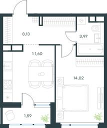 Apartment Sale, 39.3 sq. m. at Gorod V lesu, Gorod V Lesu Residential Complex, Village of Otradnoye, Krasnogorsk Urban District, Moscow Region, Russia #2 Apartment Sale, 39.3 sq. m. at Gorod V lesu, Gorod V Lesu Residential Complex, Village of Otradnoye, Krasnogorsk Urban District, Moscow Region, Russia #2