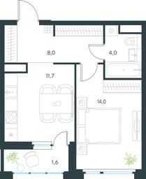 Apartment Sale, 39.3 sq. m. at Gorod V lesu, Gorod V Lesu Residential Complex, Village of Otradnoye, Krasnogorsk Urban District, Moscow Region, Russia #3 Apartment Sale, 39.3 sq. m. at Gorod V lesu, Gorod V Lesu Residential Complex, Village of Otradnoye, Krasnogorsk Urban District, Moscow Region, Russia #3