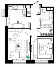 1-BD Apartment Sale, 51.57平方米 at MirrorZdanie, Oktyabrskaya Street, 98, Moscow, Russia #3 1-BD Apartment Sale, 51.57平方米 at MirrorZdanie, Oktyabrskaya Street, 98, Moscow, Russia #3