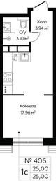 Apartment Sale, 25平方米 at MirrorZdanie, Oktyabrskaya Street, 98, Moscow, Russia #3 Apartment Sale, 25平方米 at MirrorZdanie, Oktyabrskaya Street, 98, Moscow, Russia #3