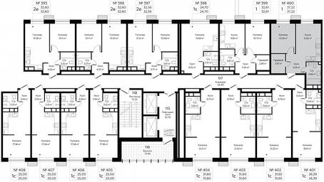 Apartment Sale, 37.22平方米 at MirrorZdanie, Oktyabrskaya Street, 98, Moscow, Russia #2