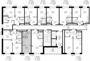 Apartment Sale, 23.71平方米 at MirrorZdanie, Oktyabrskaya Street, 98, Moscow, Russia #2