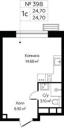 Apartment Sale, 24.7平方米 at MirrorZdanie, Oktyabrskaya Street, 98, Moscow, Russia #3 Apartment Sale, 24.7平方米 at MirrorZdanie, Oktyabrskaya Street, 98, Moscow, Russia #3