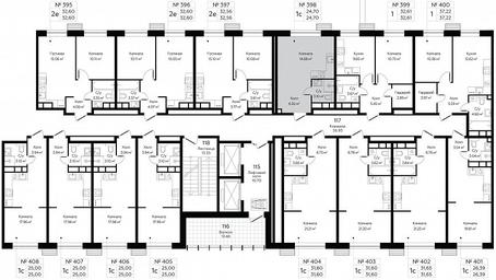 Apartment Sale, 24.7平方米 at MirrorZdanie, Oktyabrskaya Street, 98, Moscow, Russia #4