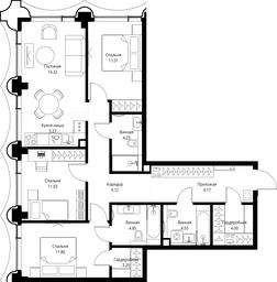3-BD Apartment Sale, 91.9 sq. m. at MIRA, Mira Avenue, Moscow, Russia #4