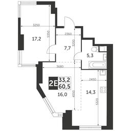 2-BD Apartment Sale, 60.5 sq. m. at Arkhitektor, Akademika Volgina Street, 2Д, Moscow, Russia #2 2-BD Apartment Sale, 60.5 sq. m. at Arkhitektor, Akademika Volgina Street, 2Д, Moscow, Russia #2