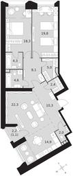 Продажа 3-комн. квартиры, 113 м² в ЖК «Архитектор», улица Академика Волгина, 2Д, Москва, Россия #3