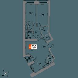 Продажа 3-комн. квартиры, 113 м² в ЖК «Архитектор», улица Академика Волгина, 2Д, Москва, Россия #2