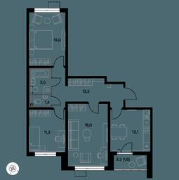 3-BD Apartment Sale, 75 sq. m. at Yzhnaya Bitsa, Yuzhnaya Bitsa Residential Complex, posyolok Bittsa, Leninskiy City District, Moscow Region, Russia #3 3-BD Apartment Sale, 75 sq. m. at Yzhnaya Bitsa, Yuzhnaya Bitsa Residential Complex, posyolok Bittsa, Leninskiy City District, Moscow Region, Russia #3