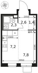 Apartment Sale, 21.3 sq. m. at 1 Himkinskij, zhiloy kompleks 1-y Khimkinskiy, kvartal Mezhdunarodny, mikrorayon Klyazma-Starbeyevo, Khimki, Moscow Region, Russia #4