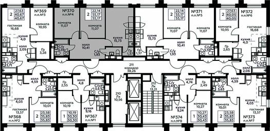 1-BD Apartment Sale, 55.17 sq. m. at Kvartal Rumyantsevo, ulitsa Admirala Kornilova, с1, Mosrentgen Settlement, Moscow, Russia #2