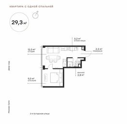 1-BD Apartment Sale, 29.1 sq. m. at Symphony 34, 2nd Khutorskaya Street, 38А, Moscow, Russia #2