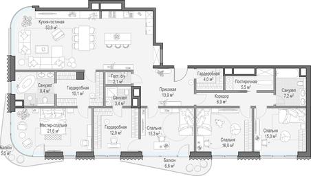 Продажа 3-комн. квартиры, 198,7 м² в ЖК «Дом Лаврушинский», Лаврушинский переулок, 11к1, Москва, Россия #2 Продажа 3-комн. квартиры, 198,7 м² в ЖК «Дом Лаврушинский», Лаврушинский переулок, 11к1, Москва, Россия #2