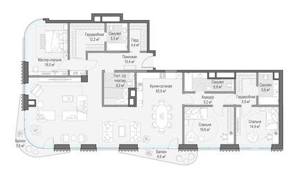 Продажа 3-комн. квартиры, 198,7 м² в ЖК «Дом Лаврушинский», Лаврушинский переулок, 11к1, Москва, Россия #4