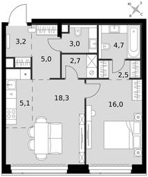 2-BD Apartment Sale, 60.5 sq. m. at Amber City, 3rd Khoroshyovsky Drive, 3А, Moscow, Russia #3 2-BD Apartment Sale, 60.5 sq. m. at Amber City, 3rd Khoroshyovsky Drive, 3А, Moscow, Russia #3