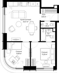 Продажа 2-комн. квартиры, 53,8 м² в ЖК «Сити Бэй (City Bay)», Волоколамское шоссе, 95с3, Москва, Россия #3 Продажа 2-комн. квартиры, 53,8 м² в ЖК «Сити Бэй (City Bay)», Волоколамское шоссе, 95с3, Москва, Россия #3