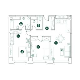 2-BD Apartment Sale, 77.1 sq. m. at Very, Botanicheskaya Street, 29, Moscow, Russia #2 2-BD Apartment Sale, 77.1 sq. m. at Very, Botanicheskaya Street, 29, Moscow, Russia #2
