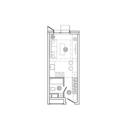 Apartment Sale, 23.6平方米 at UNO.Sokolinaya Gora, 8th Sokolinoy Gory Street, 26, Moscow, Russia #2