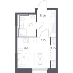 Apartment Sale, 21.74 sq. m. at Kvartal Strogino, zhiloy kompleks Kvartal Strogino, Krasnogorsk, Moscow Region, Russia #2 Apartment Sale, 21.74 sq. m. at Kvartal Strogino, zhiloy kompleks Kvartal Strogino, Krasnogorsk, Moscow Region, Russia #2