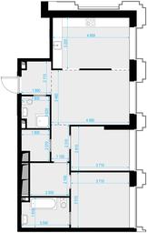 2-BD Apartment Sale, 80.8 sq. m. at Vysotka na Zhukova, Demyana Bednogo Street, вл24, Moscow, Russia #2
