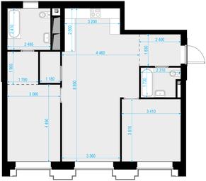 2-BD Apartment Sale, 80 sq. m. at Vysotka na Zhukova, Demyana Bednogo Street, вл24, Moscow, Russia #4